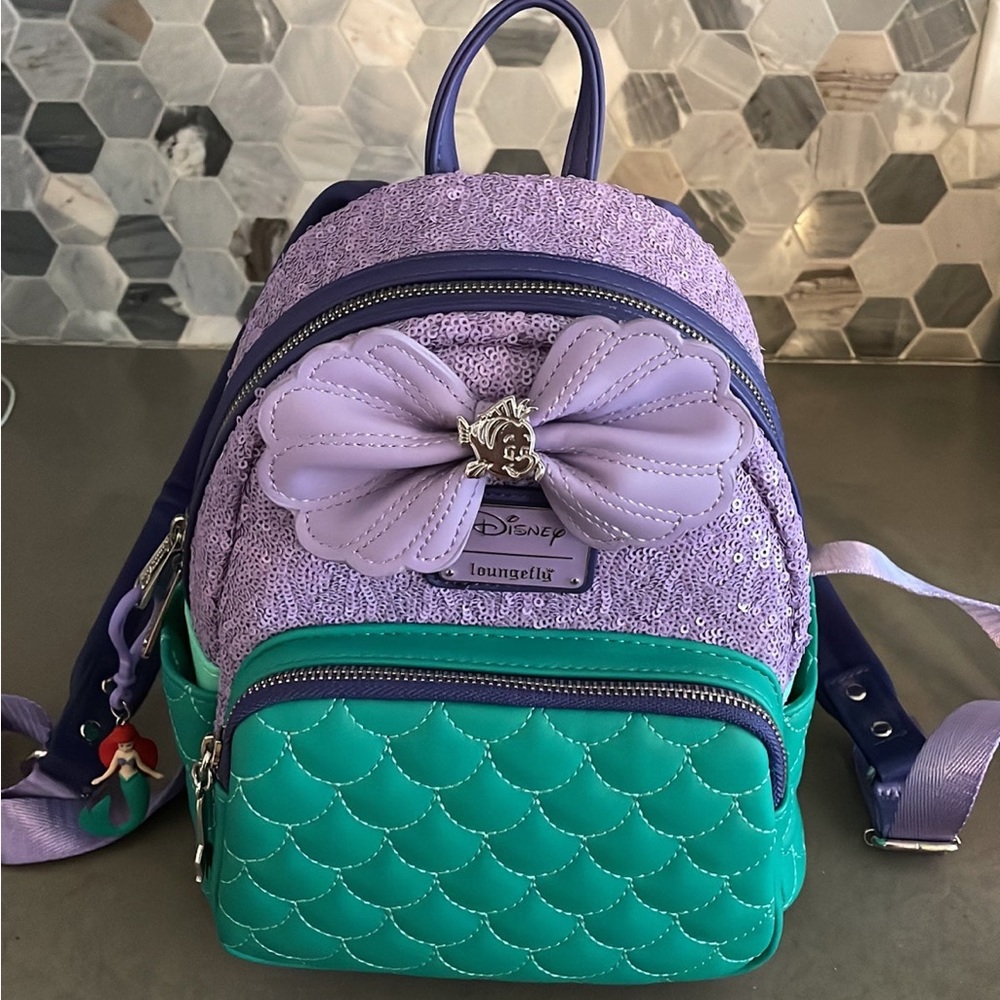 Loungefly Disney Sequins Princess Ariel mini backpack